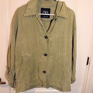 Zara Women's Olive Utility Jacket